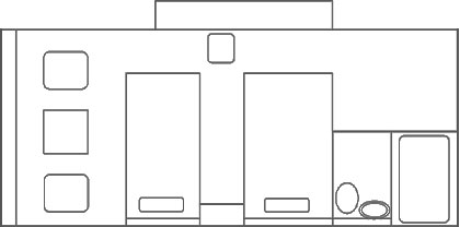 Standard Twin 間取り図