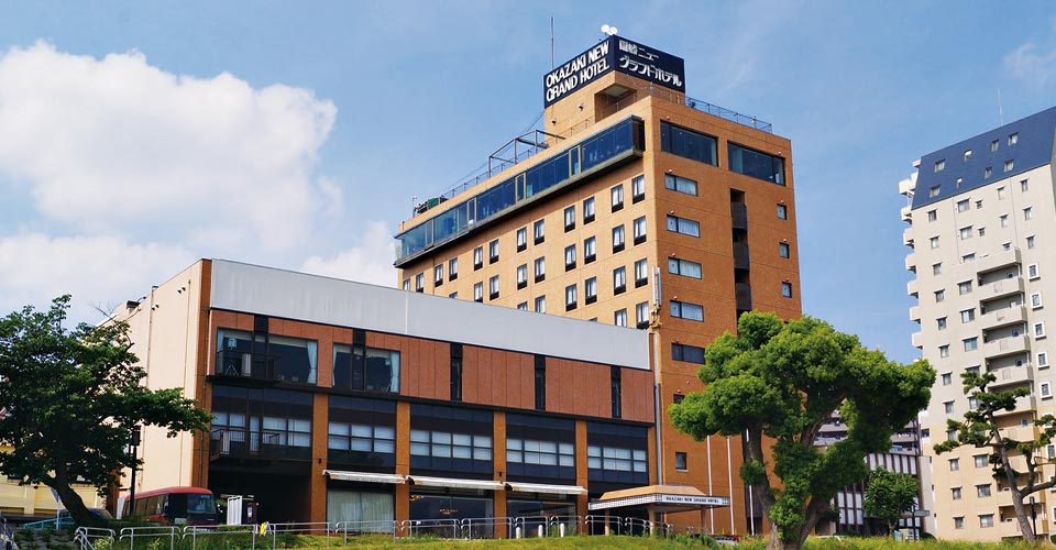 客室から見える岡崎城