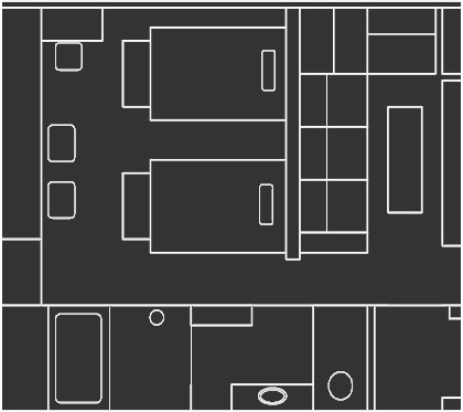 スイートルーム 間取り図