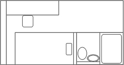 エコノミーシングル 間取り図