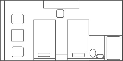 スーペリアツイン 間取り図